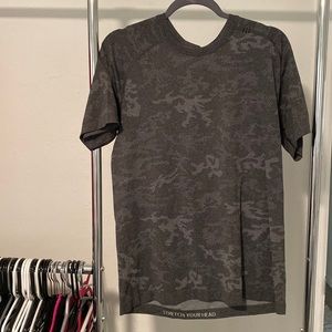 Mens Lululemon Metal Vent Tech Shirt Heathered Charcoal Sz M